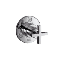 Hansgrohe Trio/Quattro shut-off/diverter Axor Citterio Set Quattro Trio chrome w. cross handle 39925000