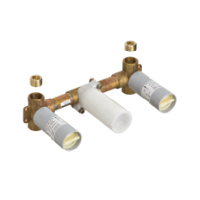 Hansgrohe Basic set for 3-hole basin mixer Wash basin fixture Axor Massaud wall 18113180