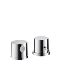 Hansgrohe 2-Loch Thermostatmischer Axor Uno Fertigset chrom fuer Wannenrandmontage 38480000