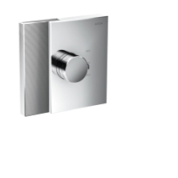 Hansgrohe Thermostat Unterputz Axor Edge High Flow Fertigset Diamantschliff chrom 46741000