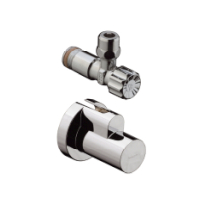 Hansgrohe Eckventil chrom mit Schuber und Quetschverschraubung 13954000