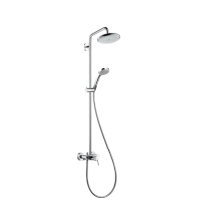Hansgrohe Showerpipe Croma 220 fr Dusche chrom mit Brausenmischer 27222000