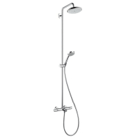 Hansgrohe Showerpipe Croma 220 fr Wanne chrom mit Thermostat 27223000