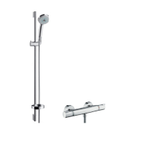 Hansgrohe Brausenkombi Croma 100 Multi Ecostat 1001 SL und Brausenstange Unica C 900mm 27085000