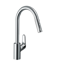 Hansgrohe Spltischmischer 240 mit sBox Ausziehbrause M4116-H240 chrom 73880000