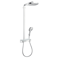 Hansgrohe Showerpipe Raindance Select chrom mit Kopfbrause Raindance E Air 3jet 300mm 27127000