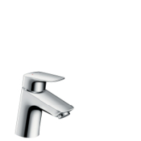 Hansgrohe Waschtischmischer Logis 70 chrom mit Push-Open Ablaufgarnitur 71077000