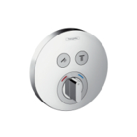 Hansgrohe Mixer for concealed install.  For 2 functions ShowerSelect S set chrome 15748000