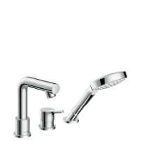 Hansgrohe 3-Loch Wannenmischer Talis S F-Set chrom Wannenrandmontage 72416000