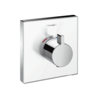 Hansgrohe Thermostat UP ShowerSelect Glas Highflow Fertigset weiss/chrom 15734400