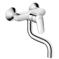 Hansgrohe Spltischmischer Logis Schwenkauslauf chrom Wandmodell 71836000