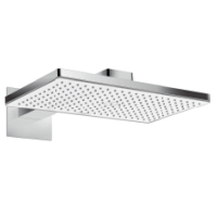 Hansgrohe Kopfbrause Rainmaker Select 460 1jet weiss/chrom mit Brausearm 450mm 24003400