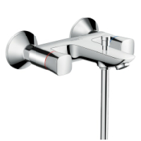 Hansgrohe Zweigriff Wannenarmatur Aufputz Logis DN15 chrom 71243000