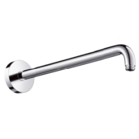 Hansgrohe Brausearm DN15 389mm Ausladung 90 Grad chrom ohne Kugelgelenk 27413000