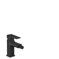 Hansgrohe Bidetmischer Metropol mattschwarz mit Push-Open Ablaufgarnitur 32520670