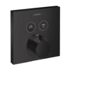 Hansgrohe Thermostat Unterputz ShowerSelect Fertigset 2 Verbraucher mattschwarz 15763670