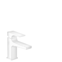 Hansgrohe Waschtischmischer 100 Metropol mattweiss kurzer Ausl.Push-Open Abl. 32500700