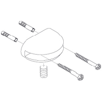 Hansgrohe Halter Axor fuer Glasablage chrom 40255000