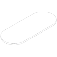 Hansgrohe Glasablage Axor Logo 450 mm klar 40229000