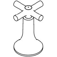 Hansgrohe Kreuzgriff Axor Terrano Kaltwasser chrom 37291000