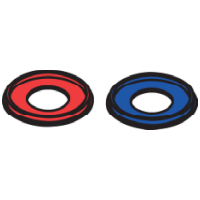 Hansgrohe Gleitring Axor Uno 3-Loch warm kalt 96422000