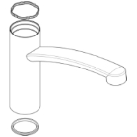 Hansgrohe Auslauf Spltischmischer chrom  98349000