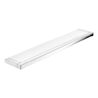 Hewi Ablage Sys 100 chrom, B:600mm, Platte Glas satiniert 100.03.10045 1000310045