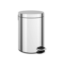 Hewi Abfallbehlter, 5 l, Soft Close Edelstahl hochglanzpoliert 950.05.31540 9500531540