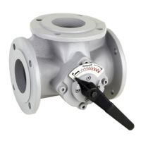 Resideo Honeywell 3-way flange mixer Centra-DR GG 20 grey PN 6 angular DN 50 DR50FA DR50FA