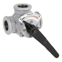 Resideo Honeywell 3Wege-Muffenmischer Centra-DR GG 20 grau PN 6 abgewinkelt DN 40 DR40MA  DR40MA