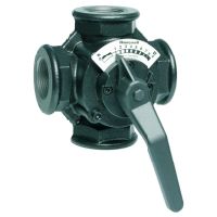 Resideo Honeywell 4Wege-Muffenmischer Centra-ZR GG 20 grau PN 6 DN 32 ZR32MA ZR32MA