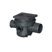 Kessel Kellerablauf DN 100 KE27611 Universaler m. Rost 200x200 schwarz 27611