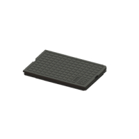 Kessel Abdeckplatte KE30003S aus PVC, Groee 2/3,Farbe: schwarz 30003S