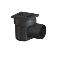 Kessel Kellerablauf KE36501 Farbe schwarz, aus PP, DN100 36501
