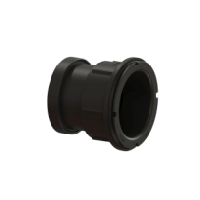 Kessel Zulaufstutzen DN 70 KE39007 ABS, mit Dichtung und Gewindering 39007