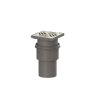 Kessel Ablauf Practicus KE45210.11 DN100 senkr., Rost Edelstahl  138x138 45210.11
