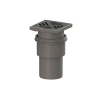Kessel Ablauf Practicus KE45210.40 DN100 senkr., Rost schwarz 138x138 45210.40