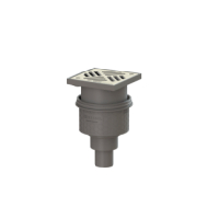 Kessel Ablauf Practicus KE45250.11 DN50 senkr., Rost Edelstahl  138x138 45250.11