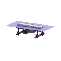 Kessel Duschrinne KE45600.59 LINEARIS Compact DN50 seitlich, L=300 45600.59