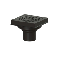 Kessel Hofablauf Ecoguss KE67110B DN100, eckig, Lock+Lift 67110B