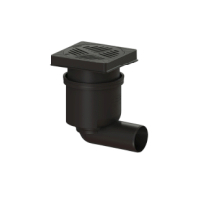 Kessel Hofablauf Ecoguss KE67923B System 200, DN100, seitlich, eckig 67923B