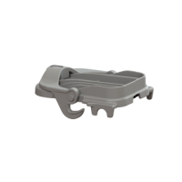 Kessel Deckel aus Kunststoff KE70053 grau, passend fuer Staufix DN50 70053