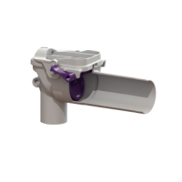 Kessel Rueckstauverschluss KE73051 Staufix Siphon DN50 aus Kunststoff 73051