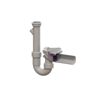 Kessel Rueckstauverschluss KE73052 Staufix Siphon DN50 aus Kunststoff 73052