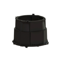 Kessel Zwischenstueck KE850101 aus PE-HD, Hoehe 350 850101