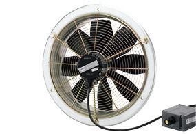 Maico Axial wall fan with steel wall ring, DN 200, single-phase AC, explosion proof EZS 20/4-E E Ex e 0094.0200