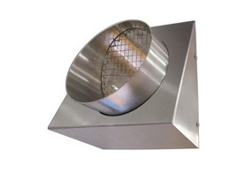 Maico Wandstutzen KW-FL 16E Fortluft, DN 160, Edelstahl 0152.0079