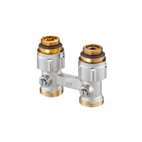 Oventrop Shut-off Screw connection  ZB  Multiflex F  1/2 male thread x3/4 male thread Ms nickel-plated 1015883