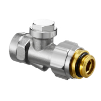 Oventrop Shut-off Screw connection Combi 3  Multiflex F 1/2  male thread x 1/2 female thread Ms nickel-plated 1016175
