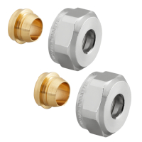 Oventrop Compression ring fitting Screw connection Ofix CEP for A3/4   12mm 2-fold for copper pipes 1016861